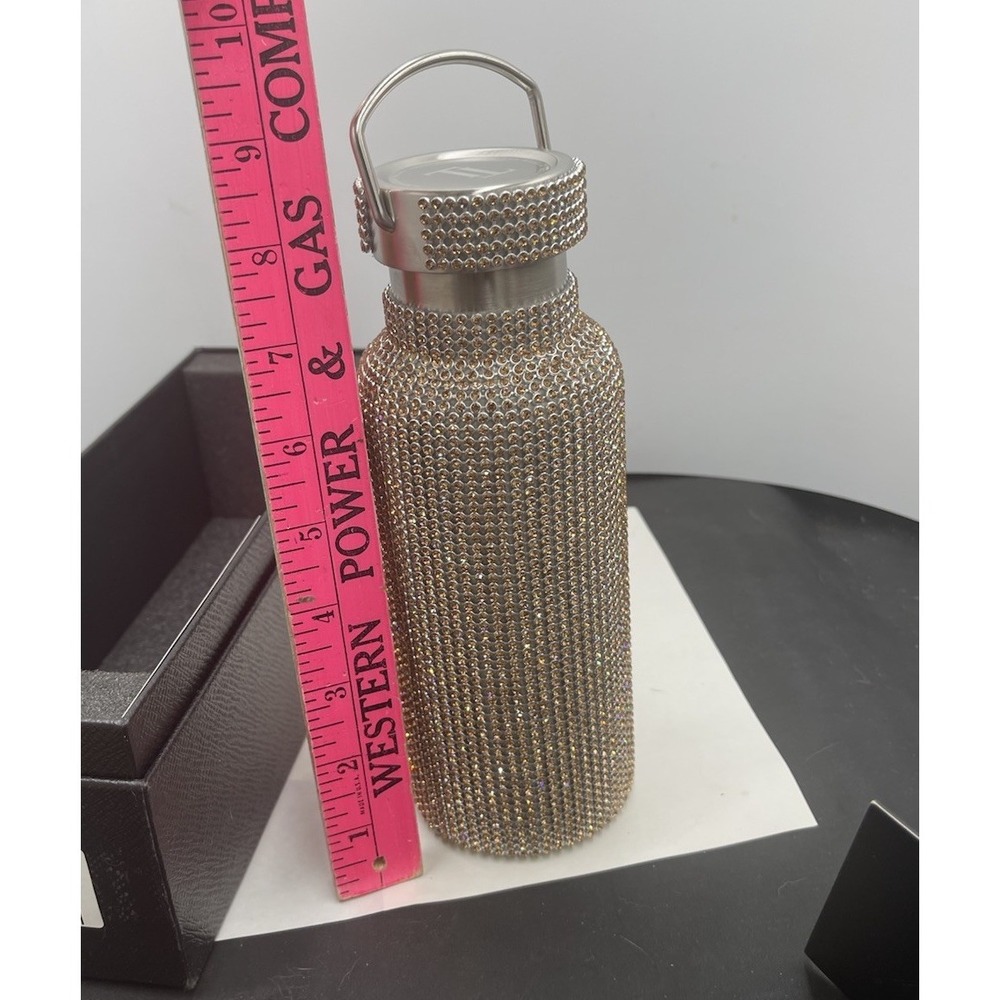 TOMO Luxury Water Bottle In Box 25oz In Gold Sky New In Box Crystals.(43) - Picture 8 of 9